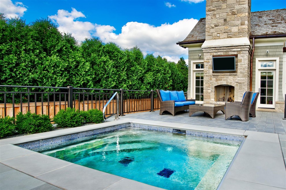 Small Backyard Pools Pool Traditional with Aquatic Chairs Chimney Coffee1