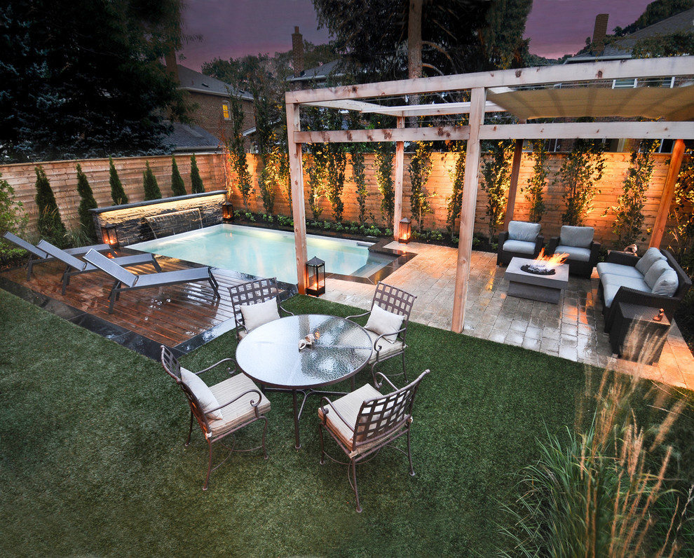 Small Backyard Pools Pool Traditional with Climbing Plants Custom Pool