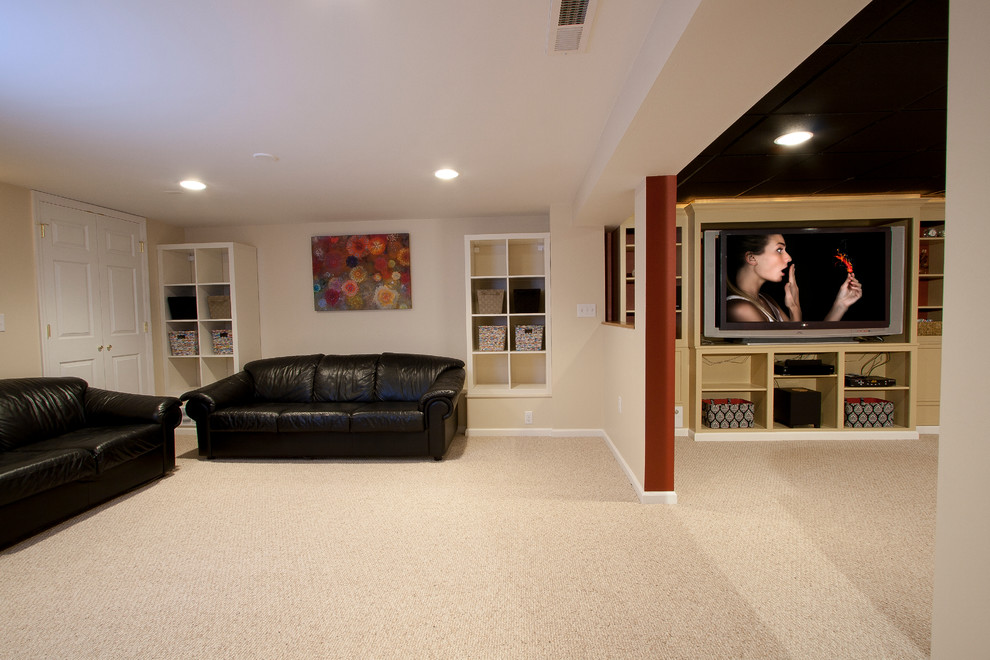 Small Basement Remodel Basement Traditional with 07974 Basement Remodel Design