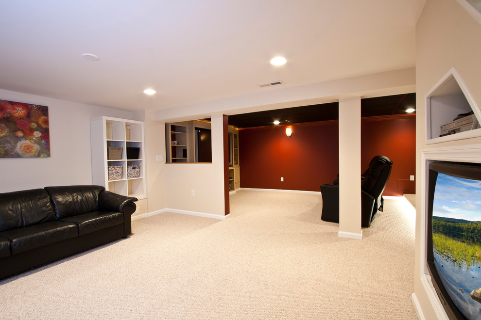 Small Basement Remodel Basement Traditional with 07974 Basement Remodel Design1