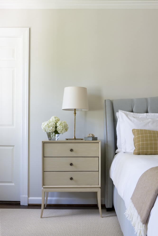 Small Bedside Table Bedroom Traditional with Blue Headboard Small Bedside