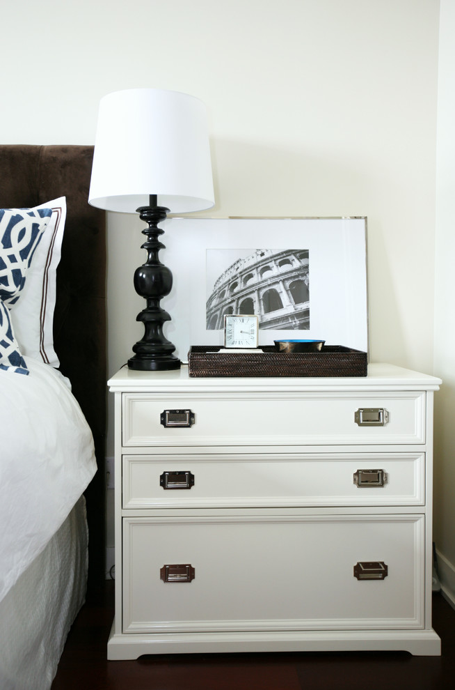 Small Chest of Drawers Spaces Contemporary with Black and White Photography