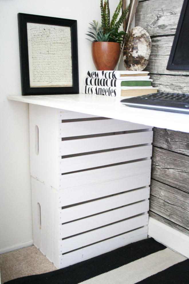 Small Closet Remodel Spaces Traditional with None 2