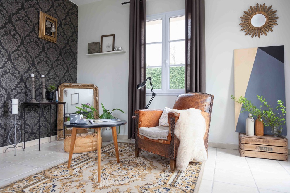 Small Console Table Family Room Contemporary with Art Casement Window Corner