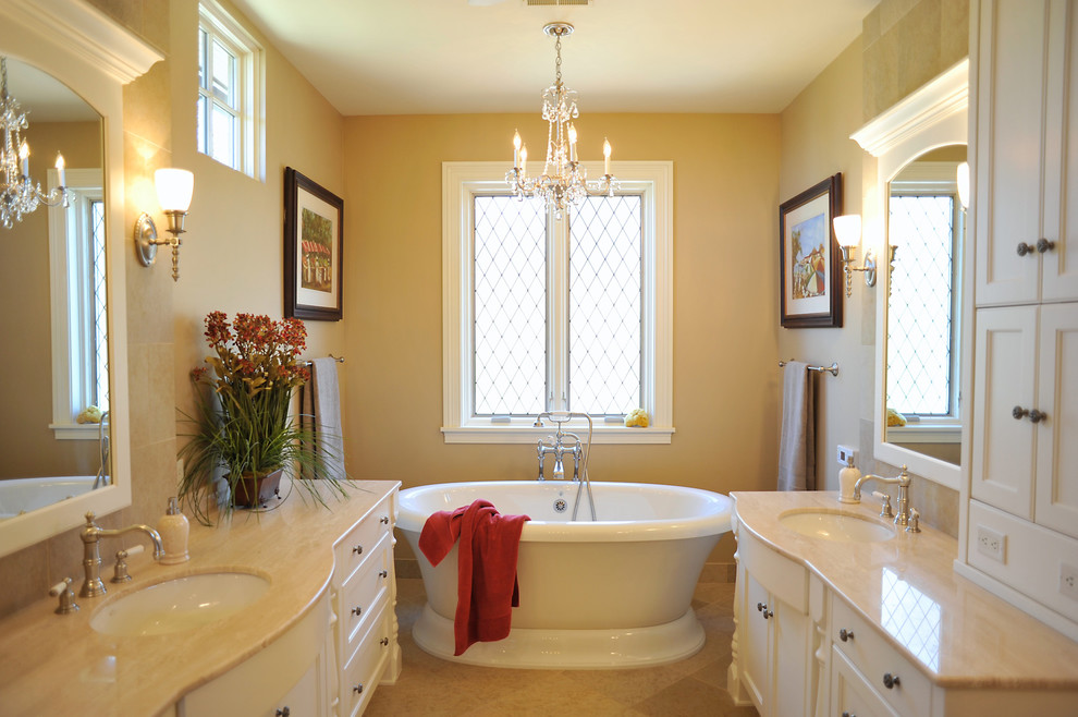 Small Crystal Chandelier Bathroom Traditional with Bathroom Hardware Bathroom Mirror