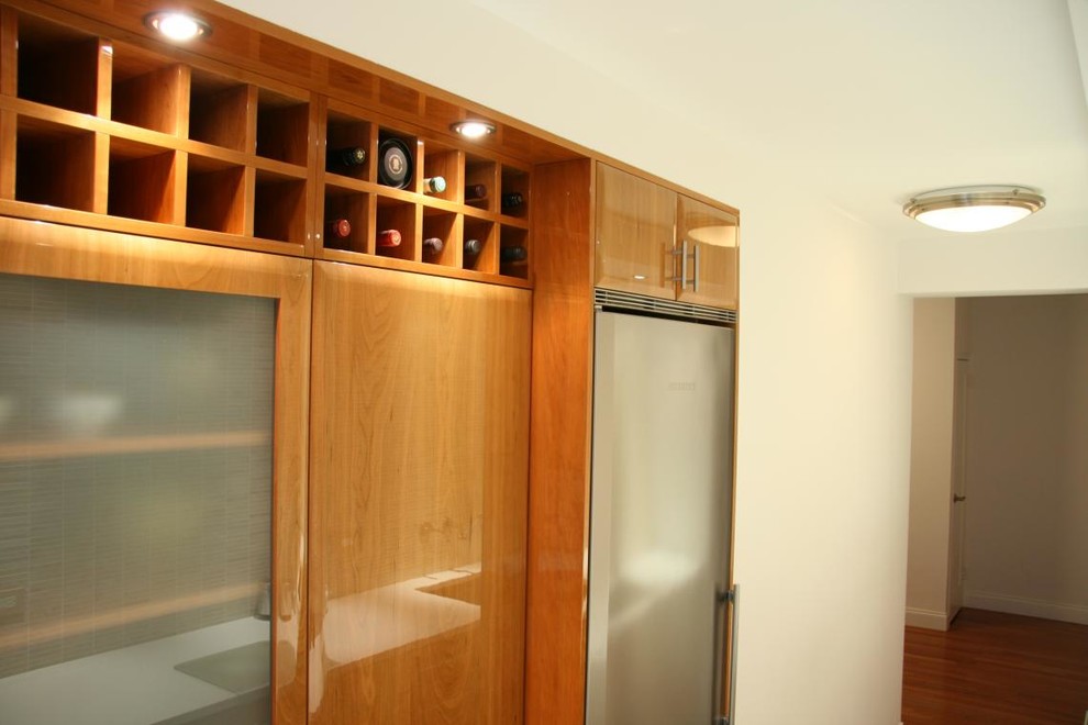 Small Galley Kitchen Remodel Kitchen Transitional with Frosted Glass Cabinet Galley2
