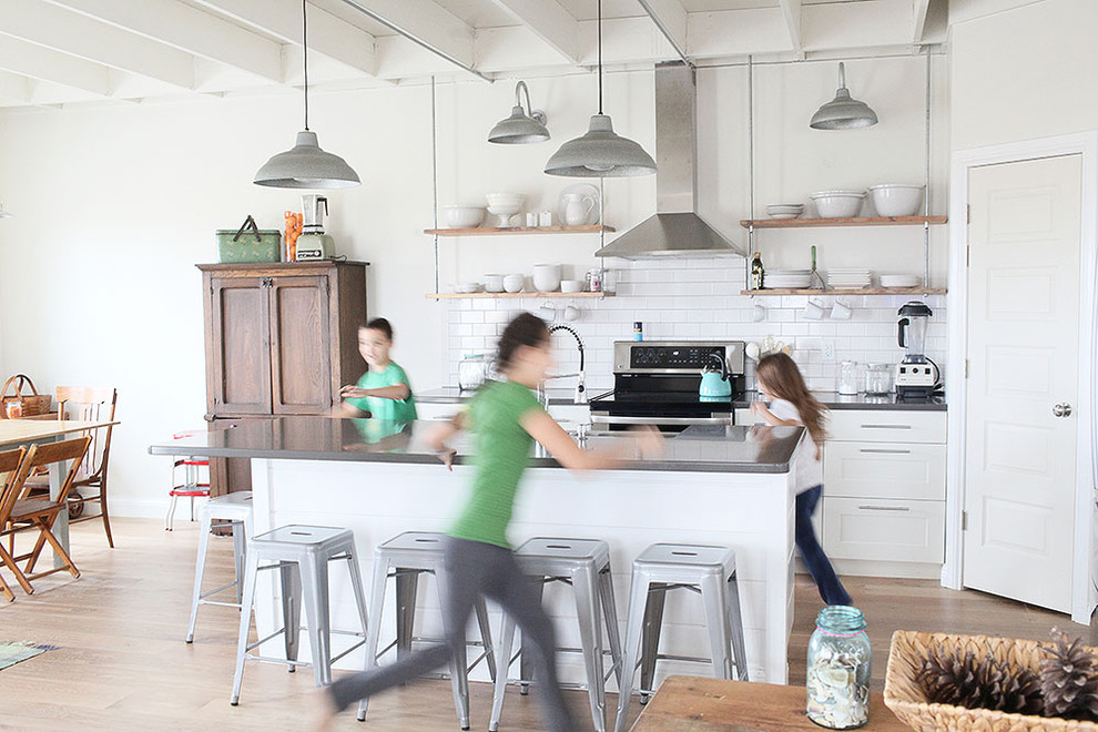 Small Kitchen Islands with Seating Spaces Farmhouse with None 