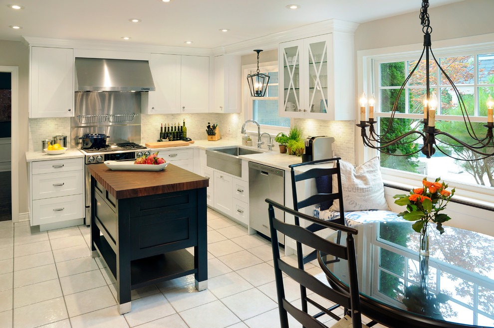 Small Kitchen Layouts Kitchen Transitional with Banquette Seating Bright Chandelier