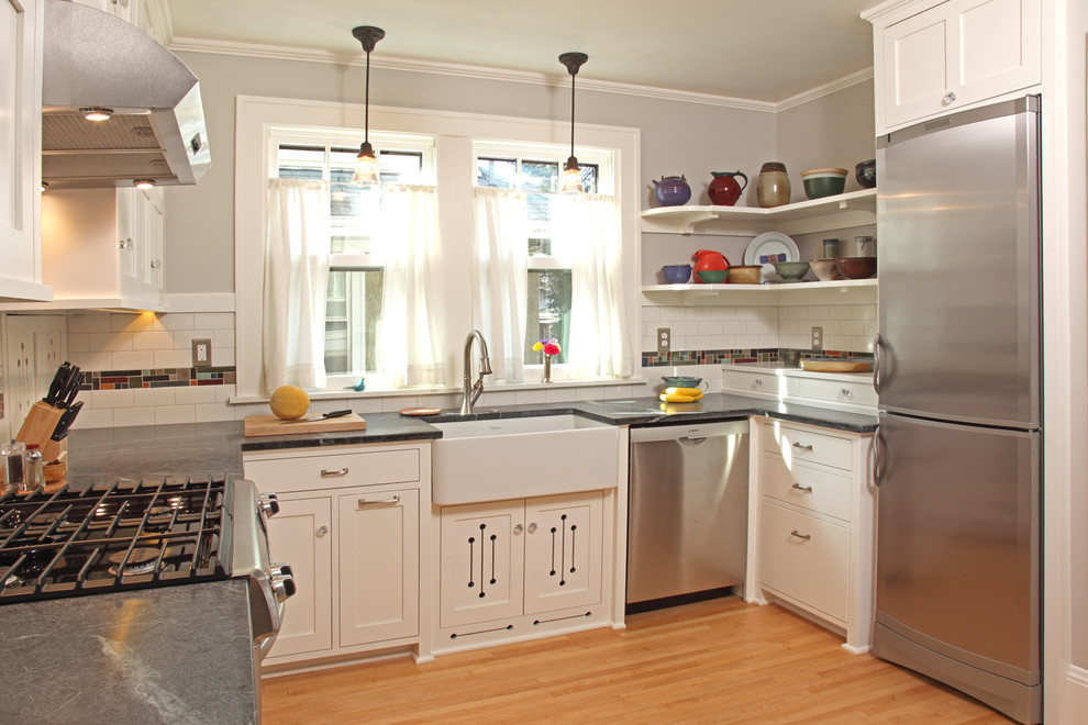 Small Kitchen Remodels Kitchen Craftsman with Apron Sink Bungalow Kitchen