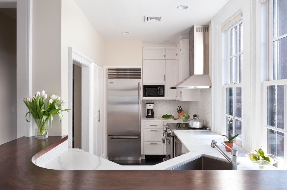 Small Kitchen Sinks Kitchen Transitional with Backsplash Bosch Dishwasher Boston