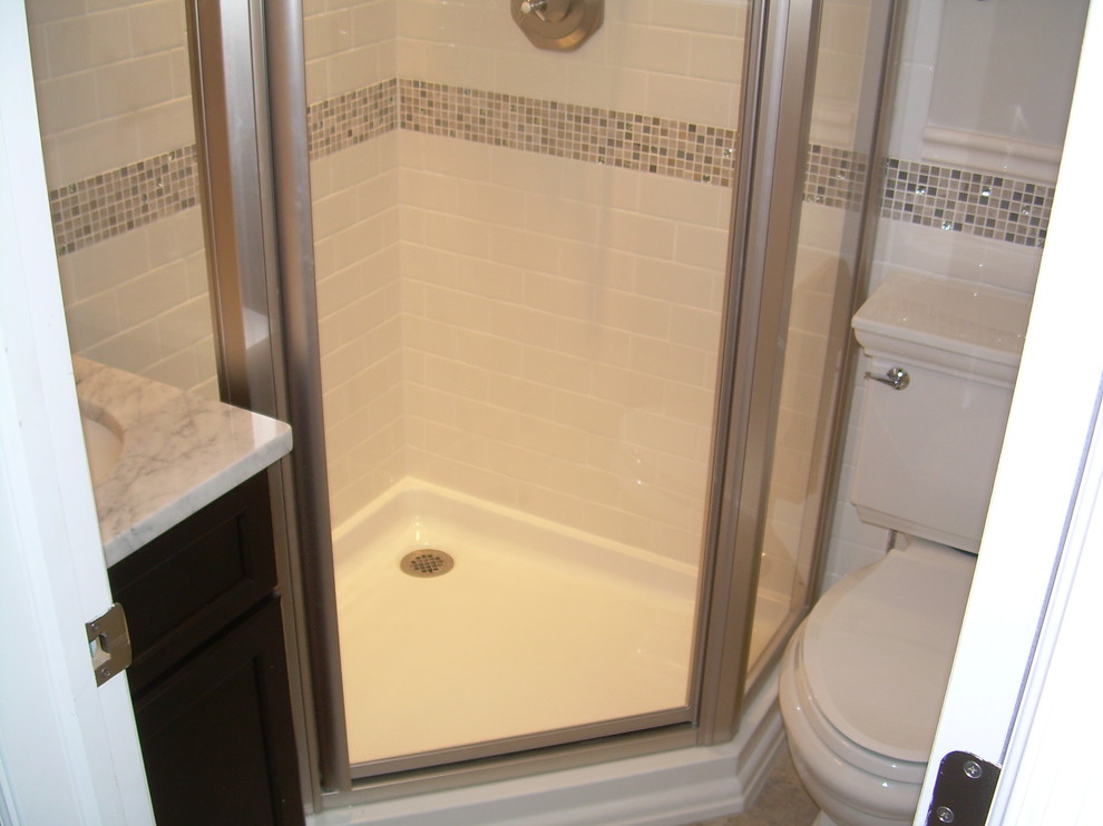 Small Showers for Small Bathrooms Bathroom Traditional with 12 Mosiac Tile Danze