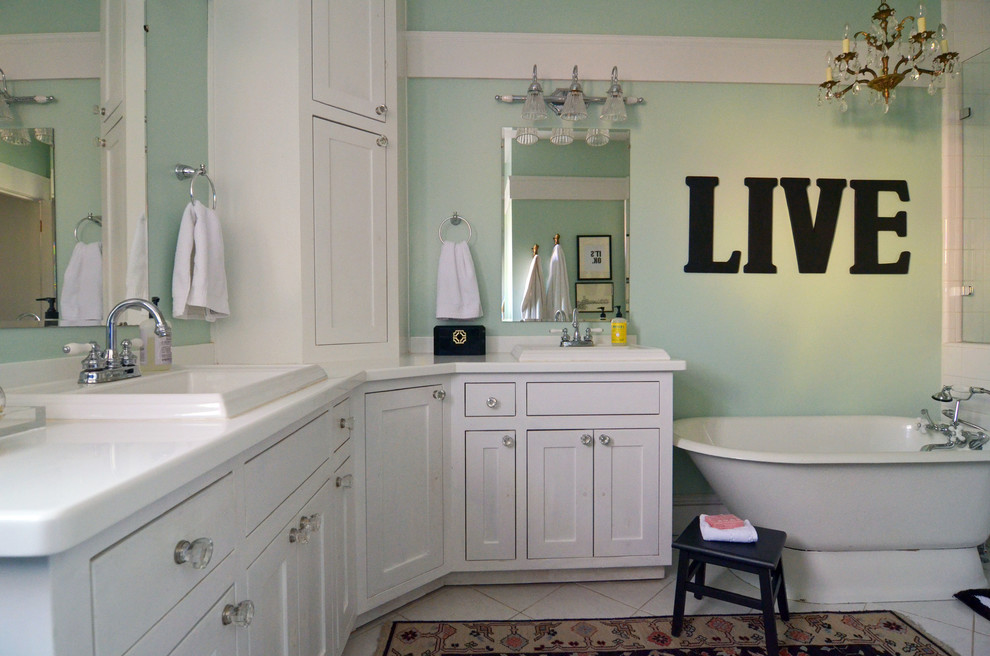 Small Soaking Tubs Bathroom Eclectic with Craftsman Eclectic Misty Spencer