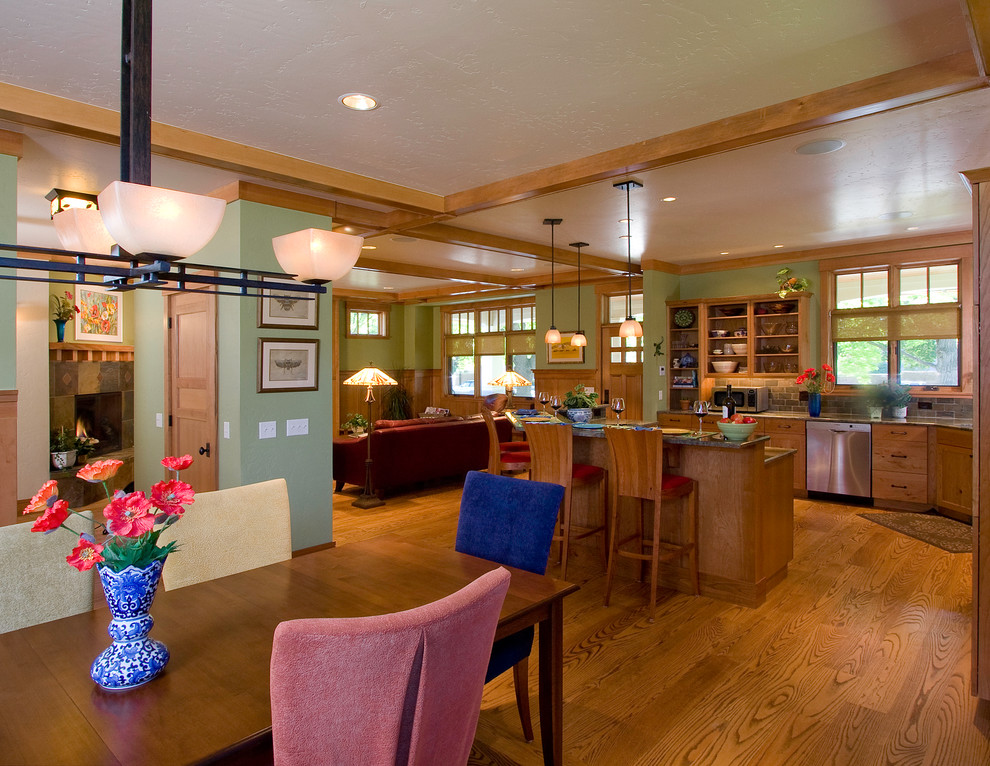 Small Swivel Chairs Kitchen Craftsman with Cabinets Ceiling Beams Craftsman