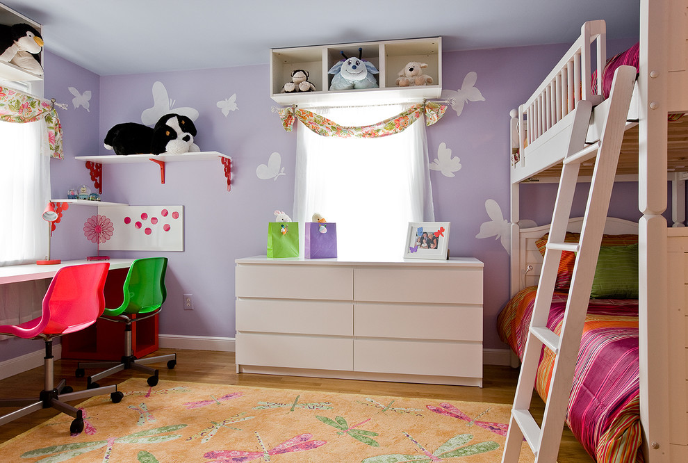 Snille Swivel Chair Kids Contemporary with Bunk Beds Butterflies Contemporary