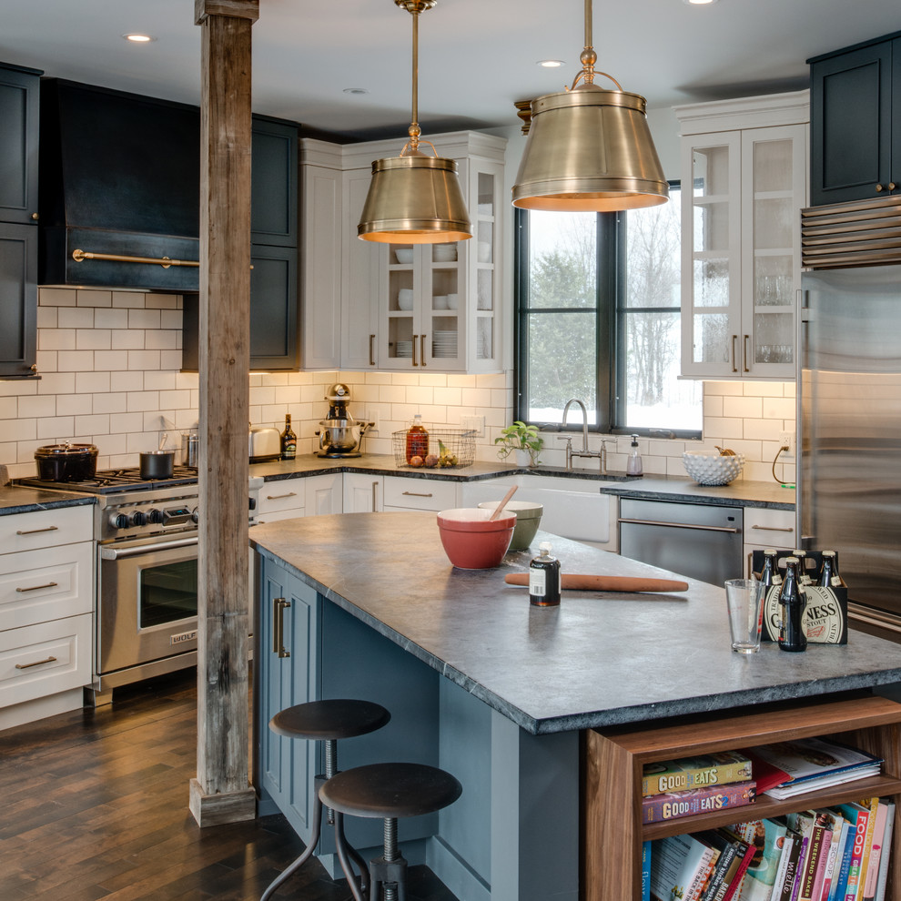 Soapstone Countertops Cost Kitchen Contemporary with Black and White Cabinets