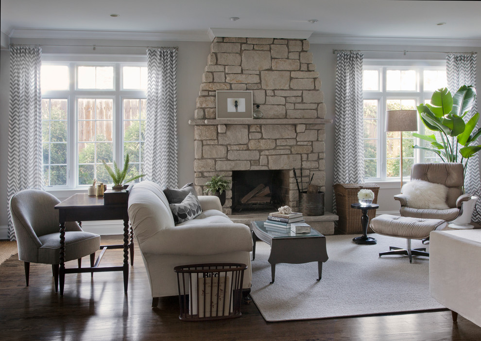 Sofa Table Desk Family Room Transitional with Drapes Family Room Fireplace