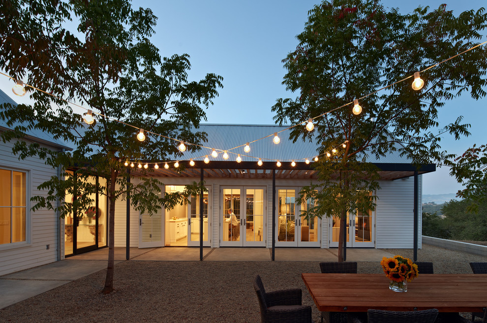 Solar String Lights Outdoor Patio Farmhouse with Backyard Courtyard French Door