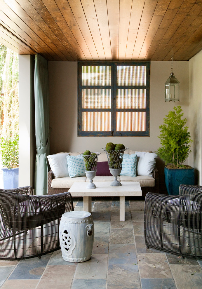 Solid Patio Covers Patio Contemporary with Beige Black Chairs Blue