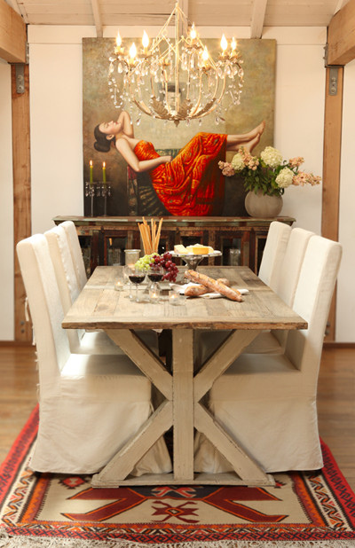 Solid Wood Dining Table Dining Room Eclectic with Contemporary Dining Tables Contemporary