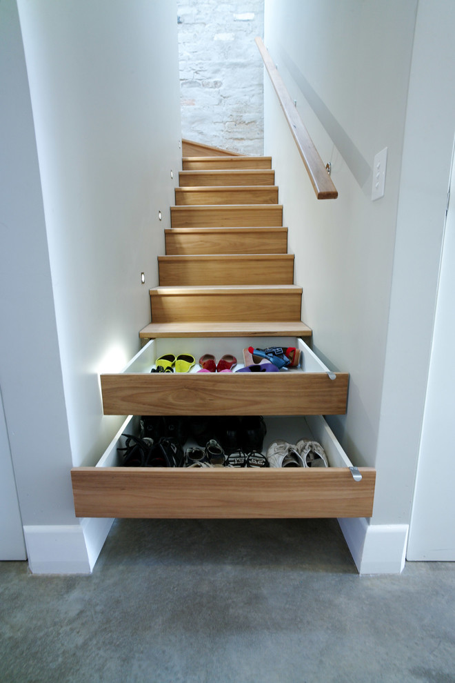 Space Saver Stairs Staircase Contemporary with Awesome Stairs Built in Drawers