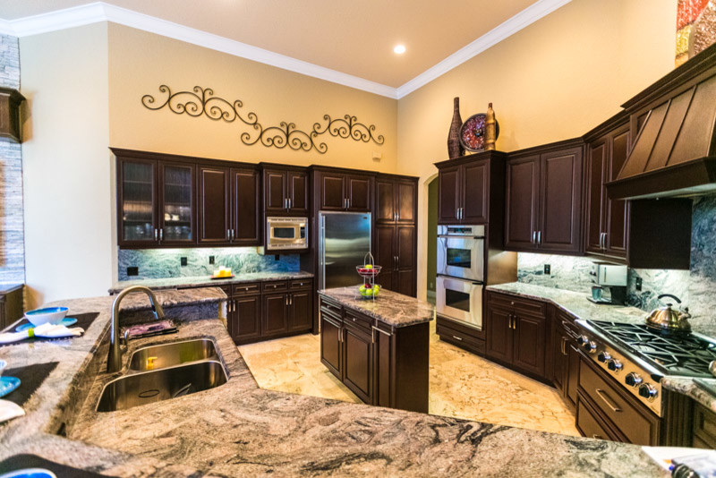 Spanish Kitchen Design Kitchen Traditional with Beige Built in Wall