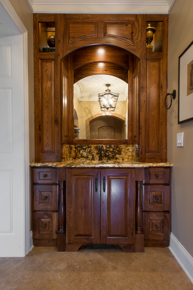 Splendor Gold Granite Bathroom Traditional with Bath Lighting Bathroom Flooring