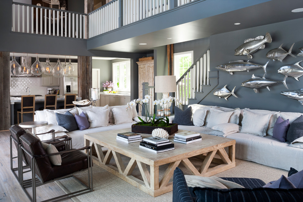 Square Cocktail Table Family Room Beach with Beach Cottage Beach House