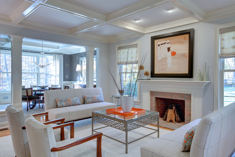 Square Cocktail Table Living Room Transitional with Area Rug Armless Sofa