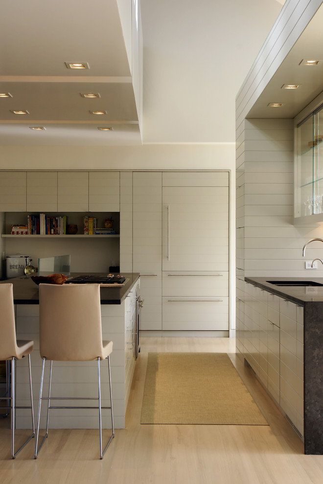 Square Recessed Lighting Kitchen Contemporary with Breakfast Bar Ceiling Lighting