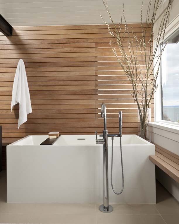 Square Soaking Tub Bathroom Modern with Bath Tub Bathroom Built In