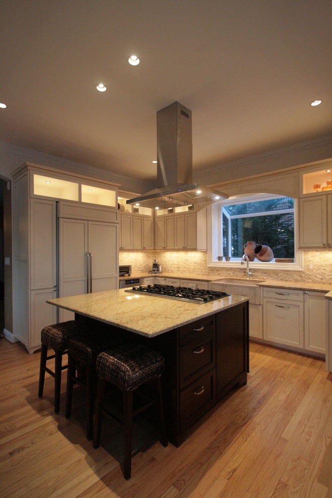 St. Cecilia Granite Countertops Kitchen Traditional with 1020 3 Button Raise1