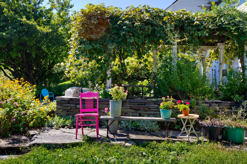 Staging Furniture for Sale Patio Farmhouse with Backyard Blue Chair Dry Stake