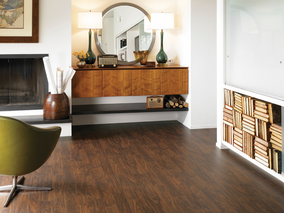 Stained Concrete Floor Family Room Contemporary with Family Room Family Room