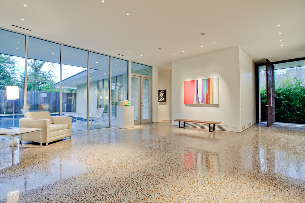 Stained Concrete Floors Cost Entry Modern with Art Lighting Gallery Glass