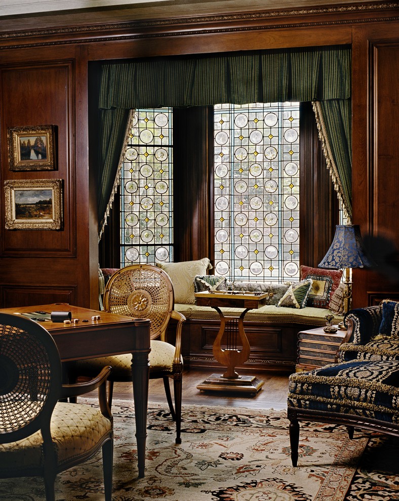 Stained Glass Designs Family Room Traditional with Caned Chair Carpet Chair