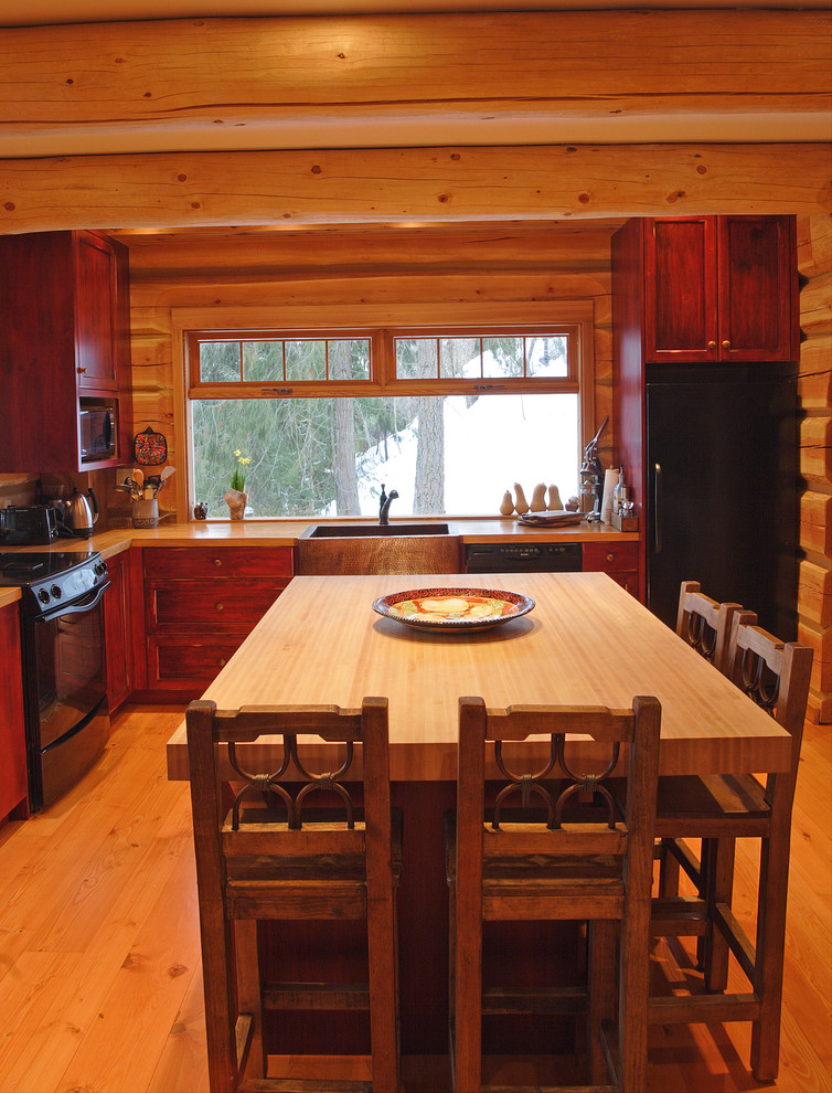 Staining Kitchen Cabinets Kitchen Rustic with Butcher Block Counter Stools1