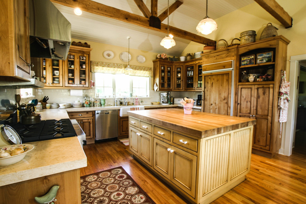 Stainless Dining Table Kitchen Traditional with Brown Felicetta Designs Custom