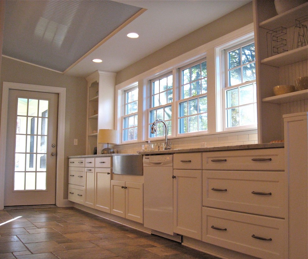 Stainless Steel Farmhouse Sink Kitchen Traditional with None 1