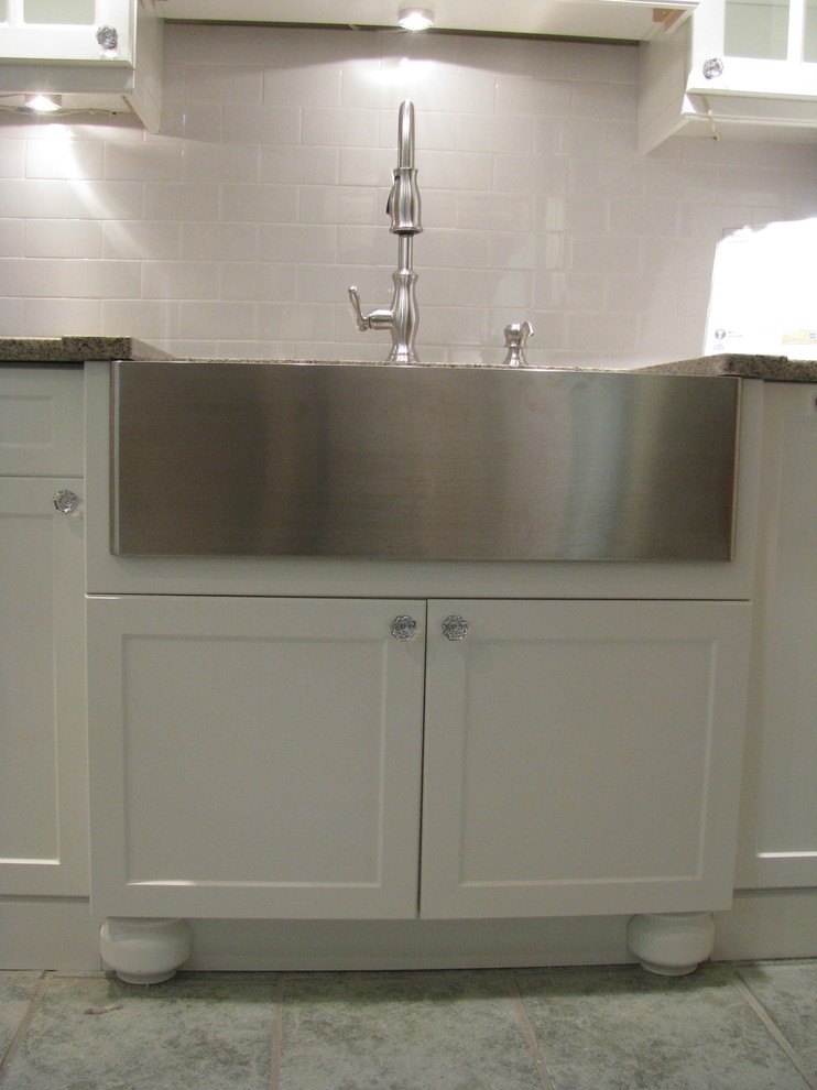Stainless Steel Farmhouse Sink Kitchen Traditional with Oil Rubbed Bronze Glass