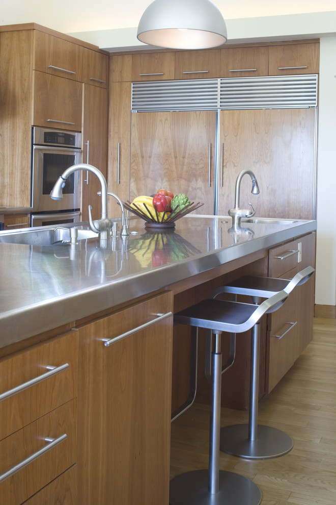 Stainless Steel File Cabinet Kitchen Contemporary with Bar Stool Breakfast Bar