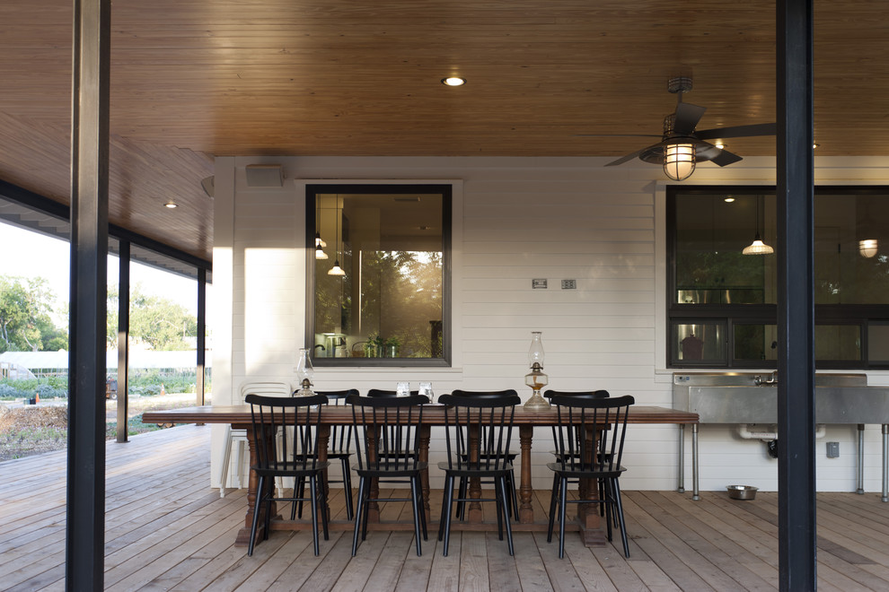 Stainless Steel Utility Sink Porch Farmhouse with Black Dining Chair Black