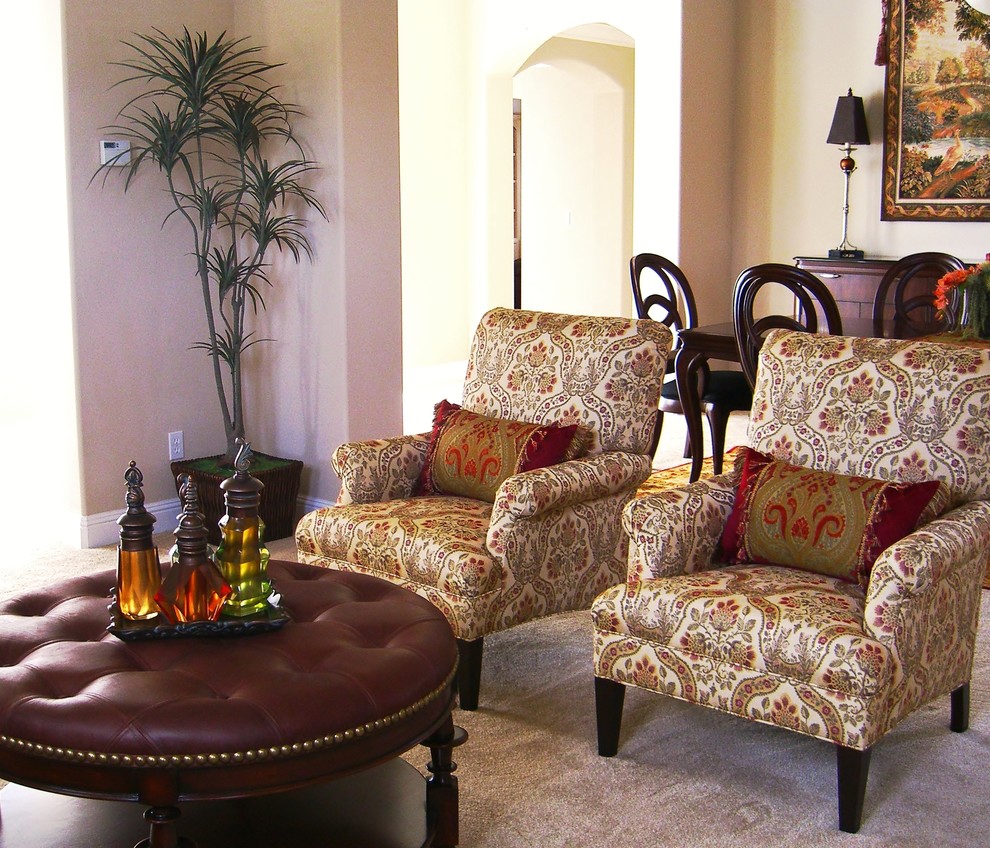 Stair Banister Ideas Living Room Traditional with Art Beautiful Chairs Buffet