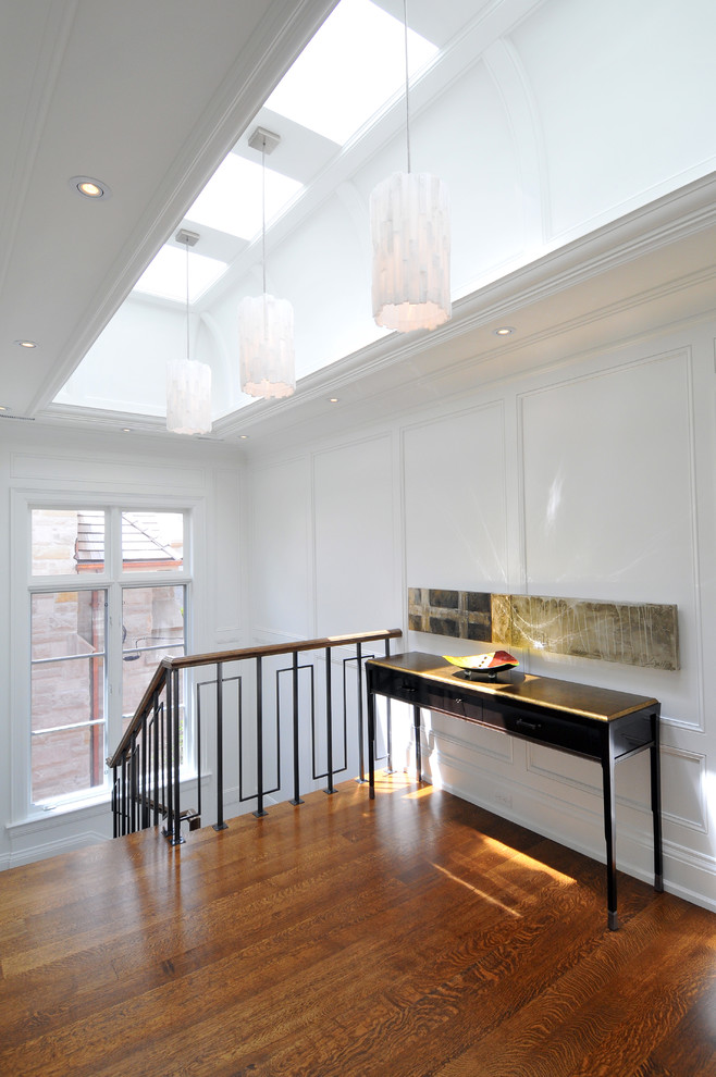 Stair Railing Designs Staircase Traditional with Barrel Ceiling Black Console