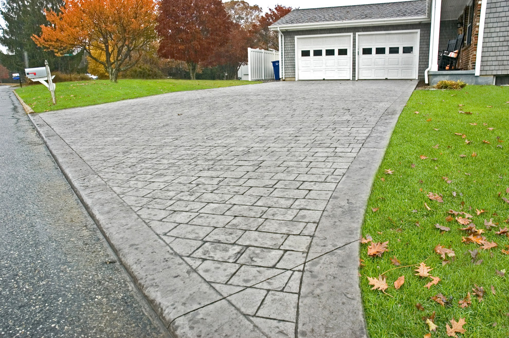 Stamped Concrete Driveway Landscape with Concrete Driveway Driveway Stamped