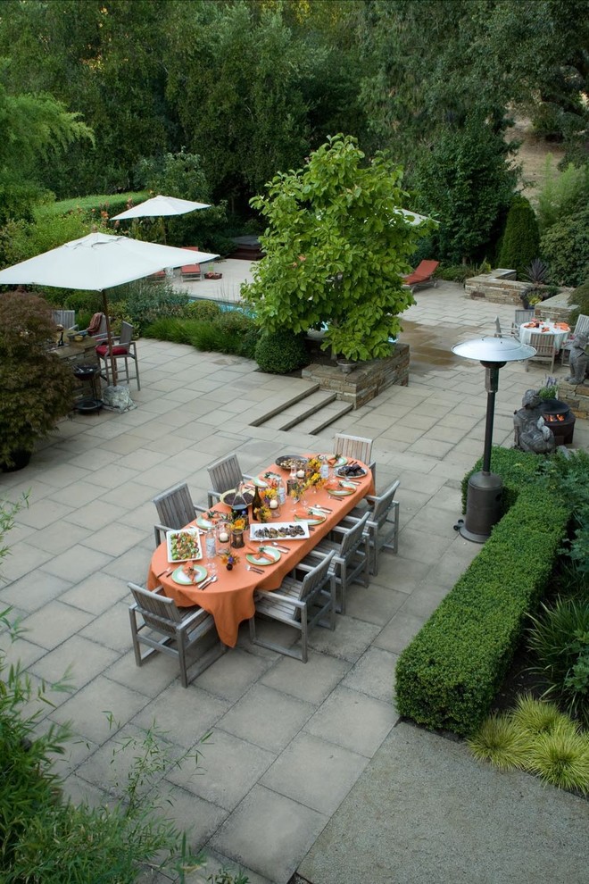 Stamped Concrete vs Pavers Patio Modern with Backyard Patio Concrete Fire