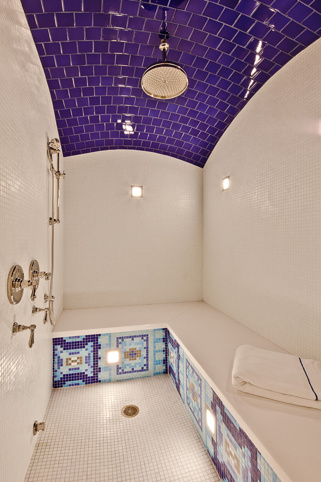 Steam Shower Design Bathroom Traditional with Artistic Tile Aspen Aspen