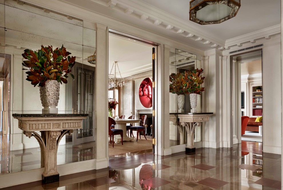 Stone Console Tables Hall Contemporary with Crown Molding Dentil Trim