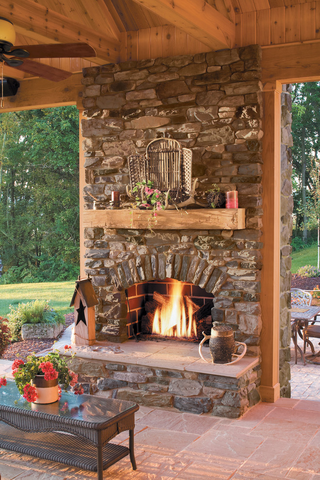 Stone Outdoor Fireplace Patio Rustic with Eldorado Eldorado Stone Faux