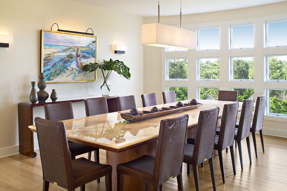 Stone Top Table Dining Room Beach with All Weather Wicker Chairs