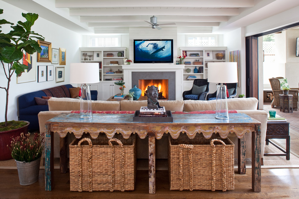 Storage Baskets with Lids Family Room Beach with Baskets Bookcases Console Table